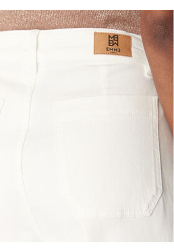 Marella Spodnie palazzo Samovar 2515131201 Écru Regular Fit. Kolor: kremowy. Materiał: wiskoza, bawełna