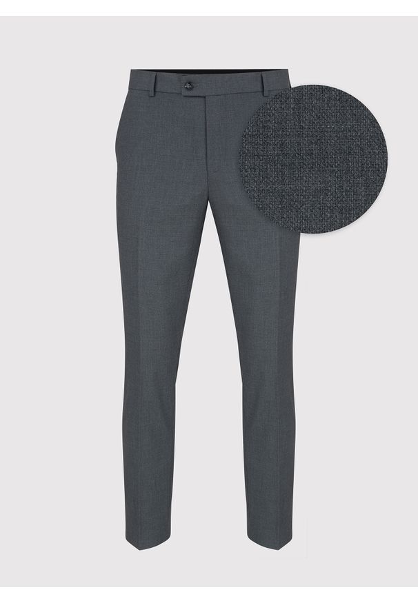 Pako Lorente - PAKO LORENTE – Szare eleganckie spodnie męskie. Kolor: szary. Styl: elegancki