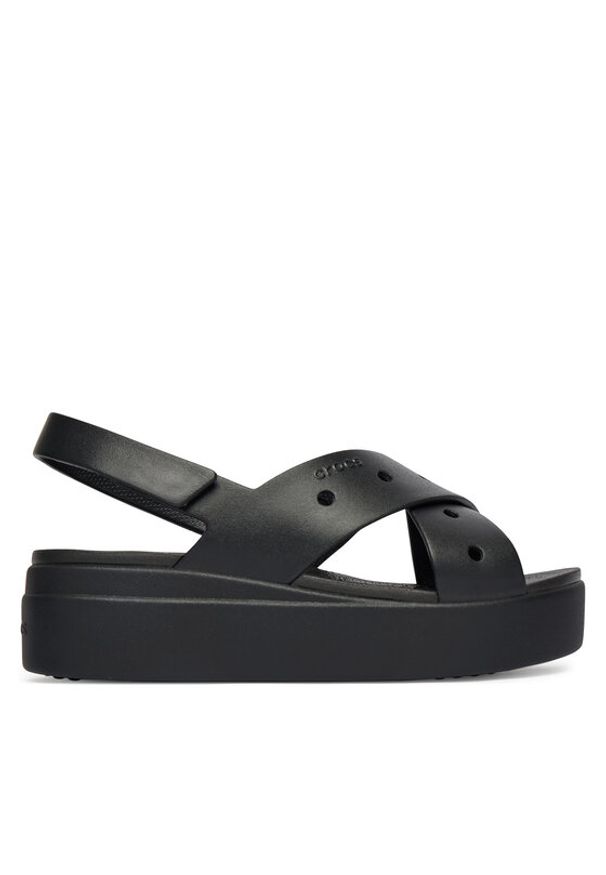 Crocs Sandały Brooklyn 4U Cross Strap Sandal 212254 Czarny. Kolor: czarny