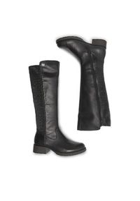 Rieker Kozaki Z9591-00 Czarny. Kolor: czarny. Materiał: skóra #6