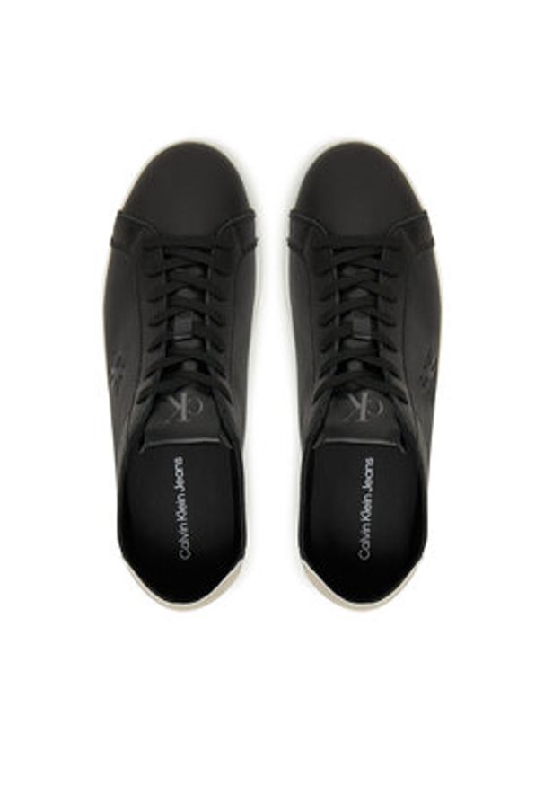 Calvin Klein Jeans Sneakersy Low Profile Cupsole Tmb Lth YM0YM01331 Czarny. Kolor: czarny. Materiał: skóra