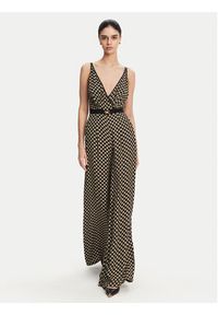 Elisabetta Franchi Kombinezon TU-035-51E2 Czarny Regular Fit. Kolor: czarny. Materiał: wiskoza