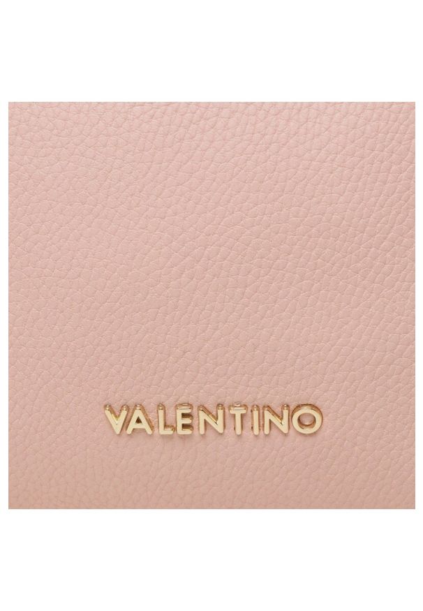 Valentino by Mario Valentino - VALENTINO Pojemna różowa torebka na regulowanym pasku pattie haversack. Kolor: różowy. Materiał: z tłoczeniem