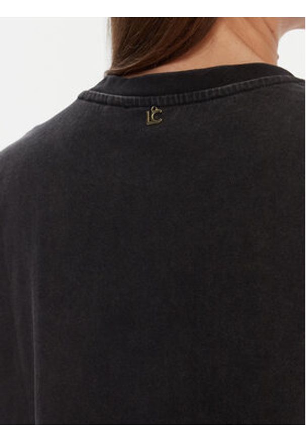 LOLA CASADEMUNT T-Shirt LF2515030 Szary Loose Fit. Kolor: szary. Materiał: syntetyk