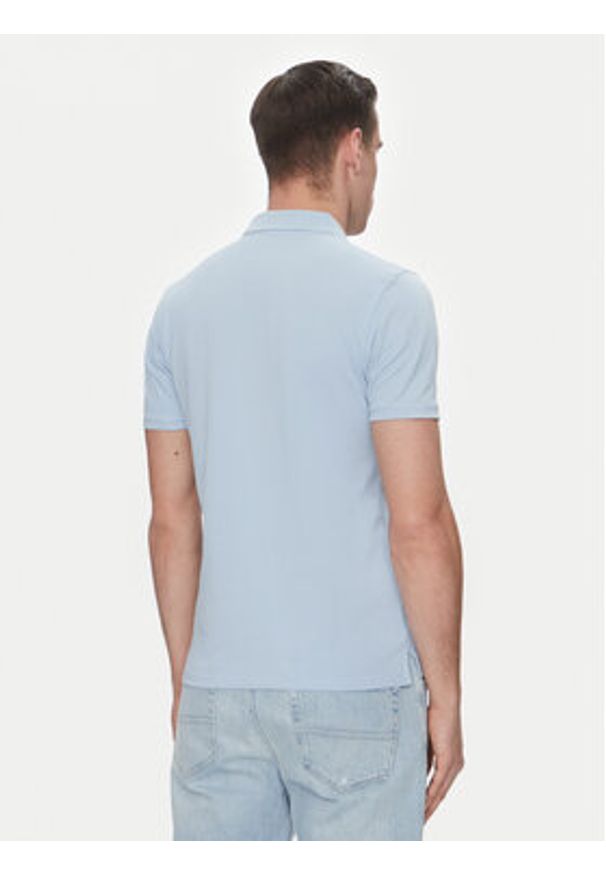 SCHOTT N.Y.C. Polo PSCASUAL Niebieski Regular Fit. Typ kołnierza: polo. Kolor: niebieski. Materiał: bawełna