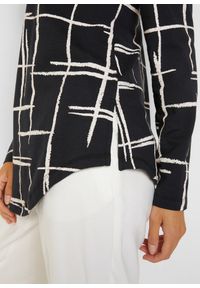 bonprix - Długa bluzka. Kolor: czarny. Długość: długie. Styl: klasyczny, elegancki #3