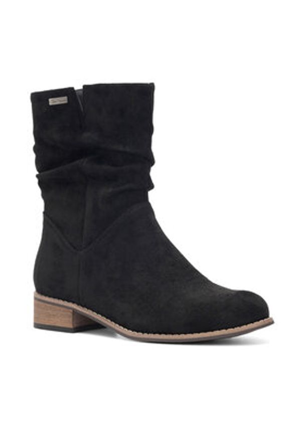 Clara Barson Botki WS14087-02 Czarny. Kolor: czarny. Materiał: materiał