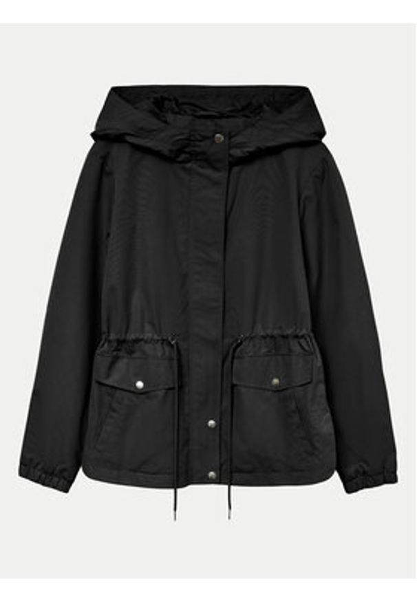 Vero Moda Parka Paisley 10301577 Czarny Regular Fit. Kolor: czarny. Materiał: syntetyk. Wzór: paisley