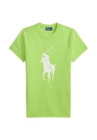 Polo Ralph Lauren T-Shirt 211A96259004 Zielony jasny Slim Fit. Typ kołnierza: polo. Kolor: zielony. Materiał: bawełna #4