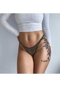 Intica - Stringi biodrówki z delikatnych materiałów niewidoczne pod ubraniem Viole. Kolor: czarny. Materiał: materiał #10