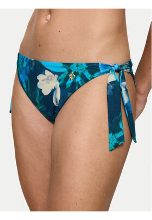 Triumph Dół od bikini Summer Fleur 10222309 Niebieski. Kolor: niebieski. Materiał: syntetyk