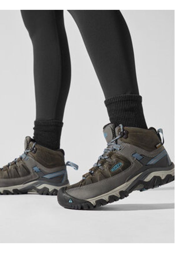 keen - Keen Trekkingi Targhee III Mid Wp 1023040 Szary. Kolor: szary. Materiał: skóra