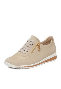Rieker Sneakersy N5121-60 Beżowy. Kolor: beżowy. Materiał: materiał #5