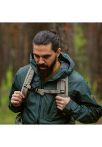 Kurtka męska 3 warstwowa Alpinus Nookat przeciwdeszczowa. Kolor: zielony. Sport: turystyka piesza
