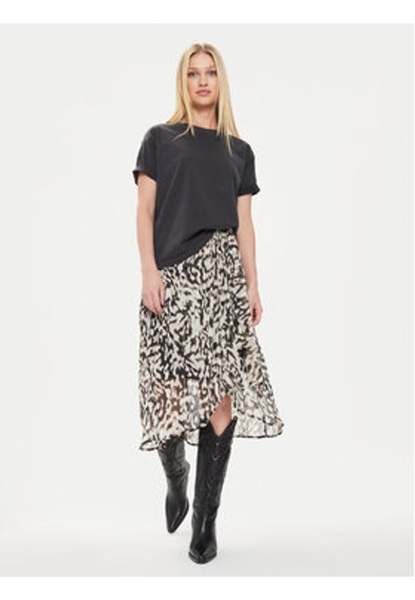 Morgan Spódnica midi 241-JAILY.F Beżowy Regular Fit. Kolor: beżowy. Materiał: syntetyk