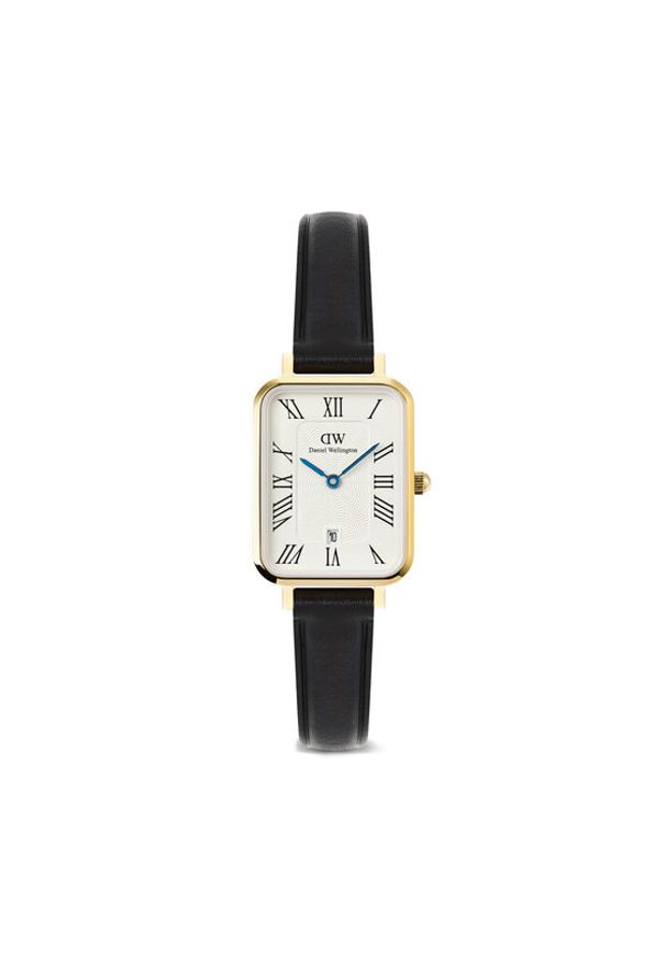 Daniel Wellington Zegarek Quadro Roman Numerals Date DW00100865 Czarny. Kolor: czarny