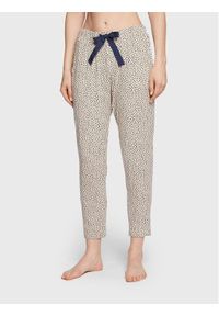 Seidensticker Spodnie piżamowe 12.520663 Biały Regular Fit. Kolor: biały. Materiał: syntetyk