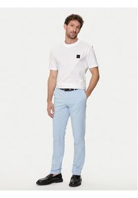 BOSS - Boss Chinosy Kaito1 50487966 Błękitny Slim Fit. Kolor: niebieski. Materiał: bawełna #4