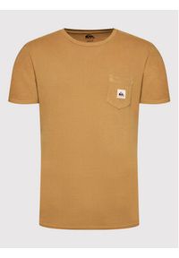 Quiksilver T-Shirt Sub Mission EQYZT06692 Brązowy Regular Fit. Kolor: brązowy. Materiał: bawełna #5