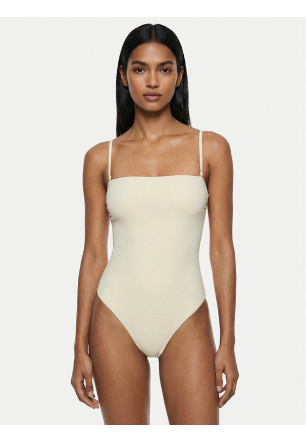 Calvin Klein Swimwear Strój kąpielowy LV00Q62709 Écru. Materiał: syntetyk