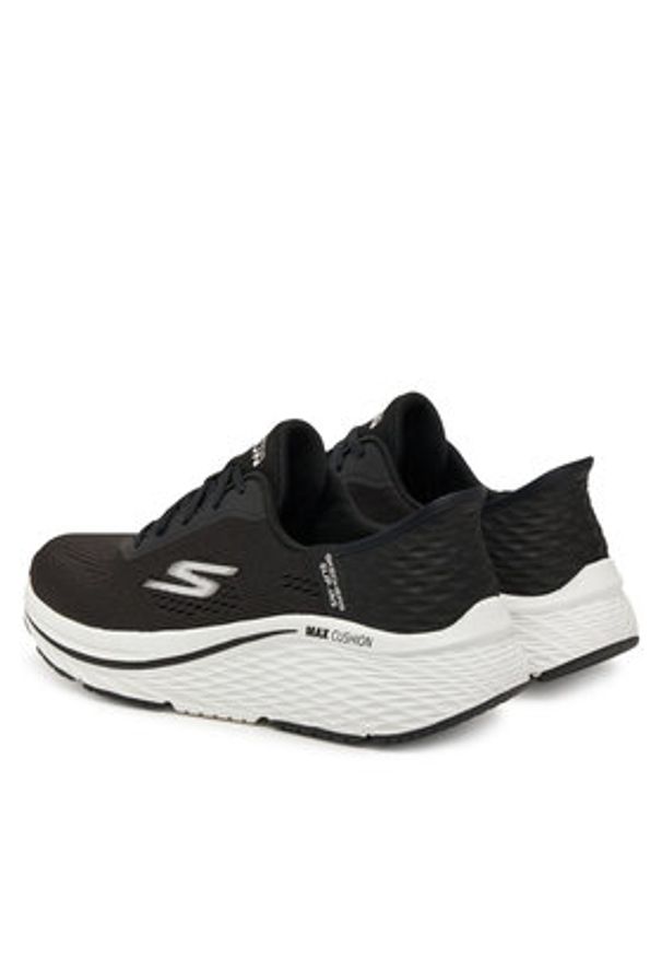 skechers - Skechers Sneakersy 129606/BKW Czarny. Kolor: czarny. Materiał: materiał