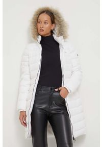 Tommy Jeans kurtka puchowa damska kolor biały zimowa. Kolor: biały. Materiał: puch. Sezon: zima #1
