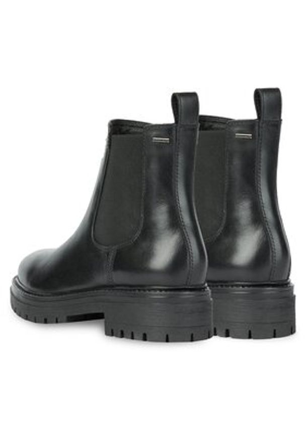 Geox Botki D Iridea B Abx D26D0A 00043 C9999 Czarny. Kolor: czarny. Materiał: skóra