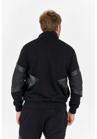 Philipp Plein - PHILIPP PLEIN Pikowany czarny dres męski, Rozmiar XL. Kolor: czarny. Materiał: dresówka. Sport: bieganie