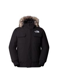 Kurtka męska The North Face McMurdo Bomber 0A5GD9KX71 - czarna. Kolor: czarny. Materiał: nylon, puch, futro. Sezon: zima