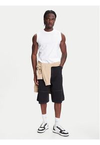 Kappa Tank top Logo Corpo Cadwal 303HZB0 Biały Regular Fit. Kolor: biały. Materiał: bawełna #3