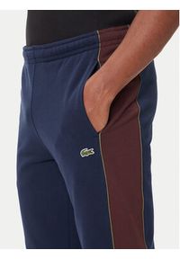 Lacoste Spodnie dresowe XH5923 Granatowy Regular Fit. Kolor: niebieski. Materiał: bawełna #8