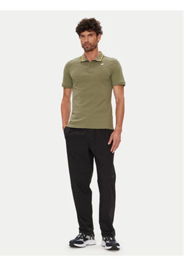 K-Way Polo Jud K1125DW Zielony Regular Fit. Typ kołnierza: polo. Kolor: zielony. Materiał: bawełna