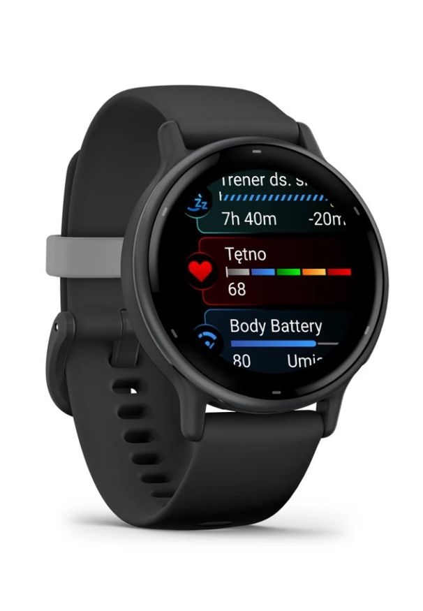 GARMIN - Garmin Vivoactive 5 czarny. Rodzaj zegarka: cyfrowe. Kolor: czarny. Styl: casual, sportowy