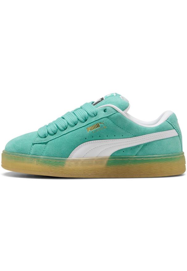Buty sportowe męskie Puma Suede Xl Ocean. Kolor: niebieski. Materiał: skóra, guma, tkanina. Model: Puma Suede. Sport: turystyka piesza