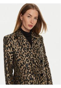 Lola Casademunt by Maite Marynarka MF2402002 Brązowy Regular Fit. Kolor: brązowy. Materiał: syntetyk #5