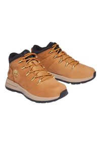 Buty trekkingowe męskie Timberland Euro Sprint Trekker. Zapięcie: sznurówki. Kolor: brązowy. Materiał: guma, skóra, tkanina. Szerokość cholewki: normalna. Sport: bieganie
