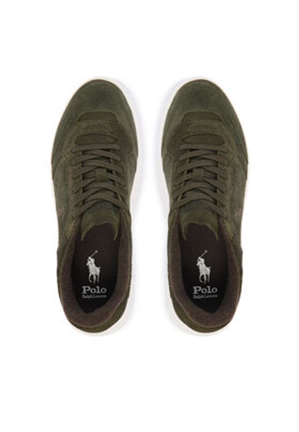 Polo Ralph Lauren Sneakersy Rlite Sport 809974099003 Zielony. Kolor: zielony. Materiał: zamsz, skóra
