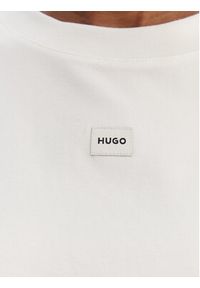 Hugo - HUGO T-Shirt Signature 50556807 Biały Regular Fit. Kolor: biały. Materiał: bawełna #4