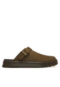 Dr. Martens Klapki Brookline DM42861300 Zielony ciemny. Kolor: zielony. Materiał: skóra, zamsz #1
