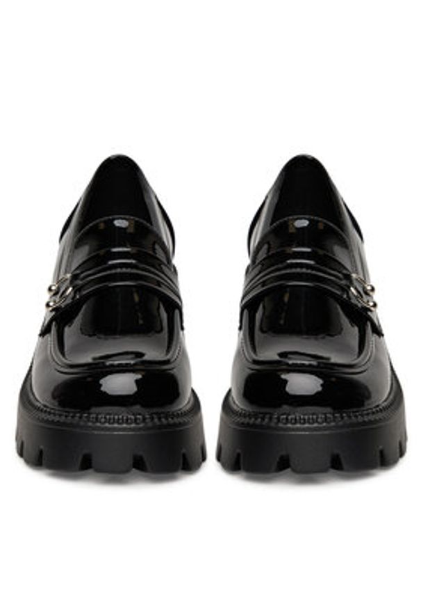 DeeZee Loafersy HLD-2016-1 Czarny. Kolor: czarny. Materiał: skóra