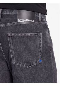Karl Lagerfeld Jeans Szorty jeansowe 235D1115 Szary Relaxed Fit. Kolor: szary. Materiał: bawełna #4
