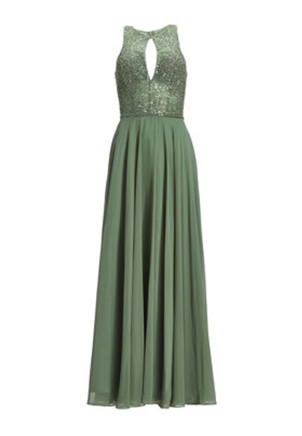 Hey Kyla Sukienka wieczorowa 5AI053HK Zielony Regular Fit. Kolor: zielony. Materiał: syntetyk. Styl: wizytowy