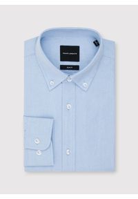 Pako Lorente - Niebieska koszula męska. Typ kołnierza: button down. Kolor: niebieski. Materiał: bawełna. Długość rękawa: długi rękaw. Długość: długie. Wzór: gładki #7