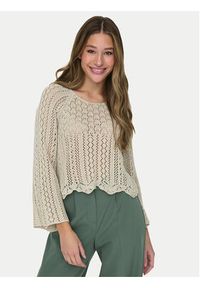 only - ONLY Sweter Nola 15233173 Szary Regular Fit. Kolor: szary. Materiał: syntetyk #3