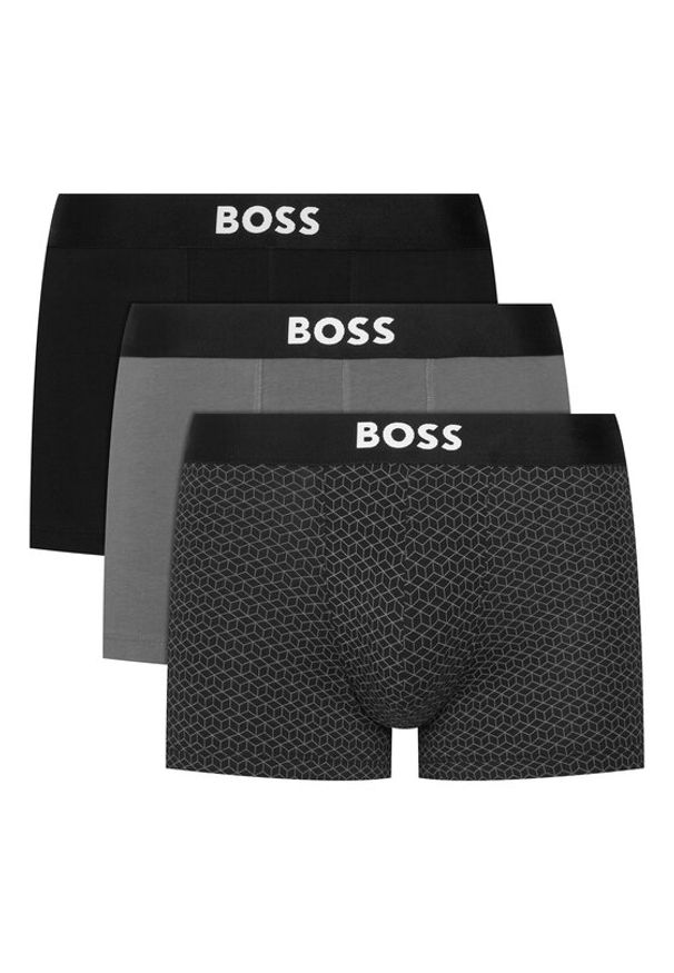 BOSS Komplet bokserek 50549832 Szary. Kolor: szary. Materiał: bawełna