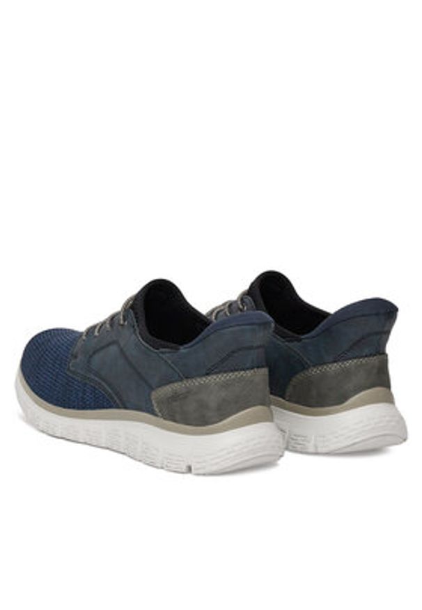 Rieker Sneakersy B6658-14 Granatowy. Kolor: niebieski. Materiał: materiał