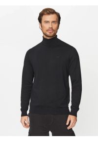 Lee - LEE HIGH NECK KNIT MĘSKA SWETER CIEPŁY ELEGANCKI BLACK 112341698. Styl: elegancki