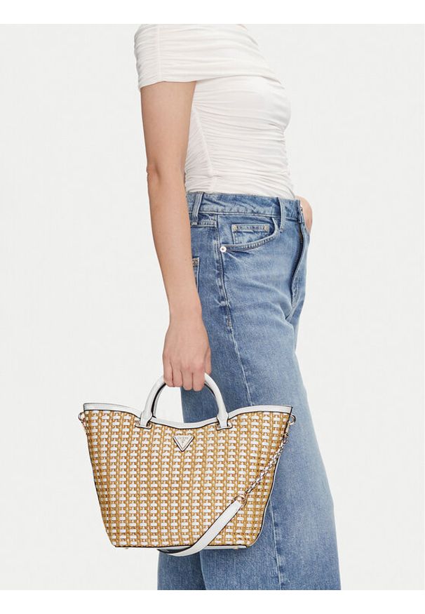 Guess Torebka HWWG96 47220 Beżowy. Kolor: beżowy. Materiał: skórzane