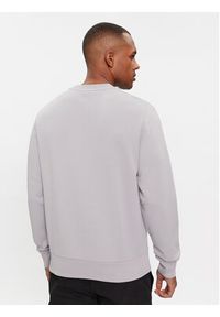 Calvin Klein Bluza Micro Logo K10K109926 Szary Regular Fit. Kolor: szary. Materiał: bawełna