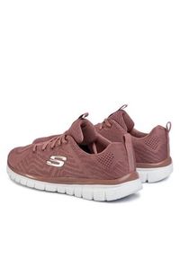 skechers - Skechers Sneakersy Get Connected 12615/MVE Różowy. Kolor: różowy. Materiał: materiał #2